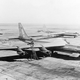 The Convair YB-60 on the ramp at Edwards Air Force Base, with a standard B-36 in the background.